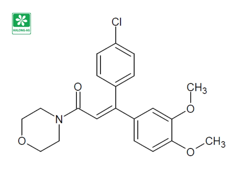 công thức hoá học hoạt chất Dimethomorph